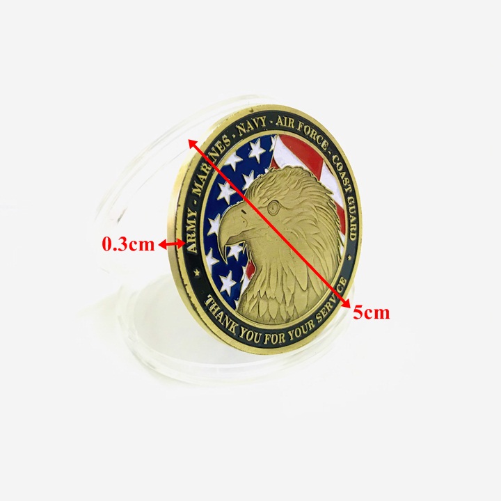 Xu Huy Hiệu 5 Binh Chủng Quân Lực Mỹ - SP005283 